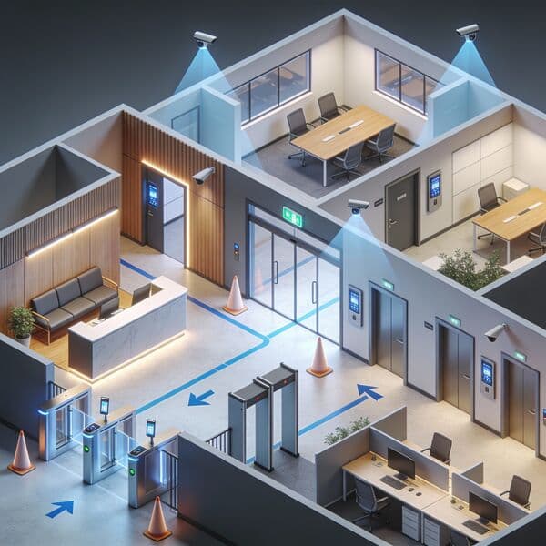 Access planning in office design